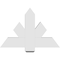 Ekena Millwork Kennewick Architectural Grade PVC Gable Bracket, 36"W x 24"H x 4"D x 6"F, 16/12 Pitch GBP036X24X0406KEN00 - alternate 2